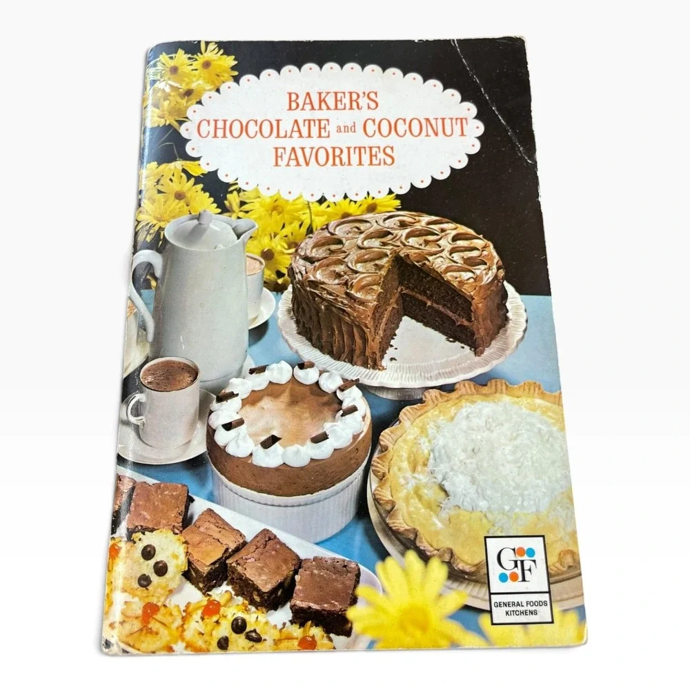 Vintage Baker's Chocolate & Coconut Favorites Cookbook General Foods Kitchens